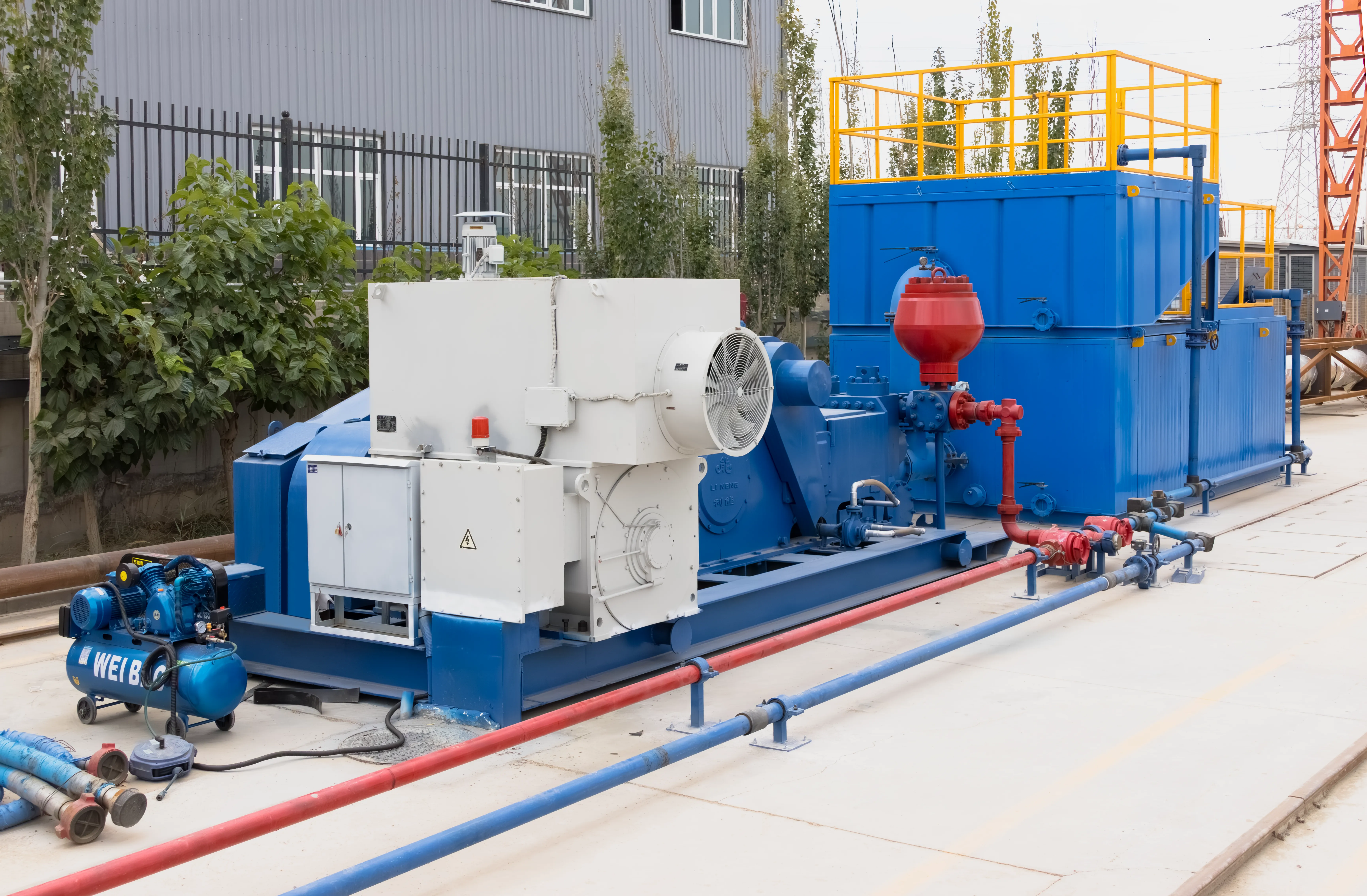 Futuristic tech setup